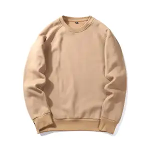 Sweat à capuche de base à manches longues et col rond pour homme, sans capuche, automne et hiver, dernier nouveau style, vente en gros