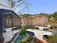 Maison préfabriquée prête à l'emploi, maisons au design moderne, maison-capsule de jardin, maison-capsule amovible, cabane en forme de pomme