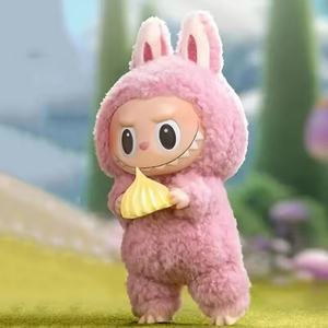 Vente en gros – Figurines d'action PopMart Labubu Exciting Macron V1 100 % originales, boîte mystère, 17 cm, jouets mignons - Product Image 4