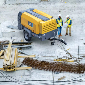 Compresseur d'air <span class=keywords><strong>mobile</strong></span> à moteur diesel Atlas Copco X-Air 370cfm 203psi, état neuf, portable, lubrifié pour les industries minières - Product Image 3