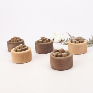 Black <b>Walnut</b> Small Solid Wood Pile Diffuser Essential Oil Aromatherapy Ornament for Car Home Use Natural Evaporation Odor - Product Image 2