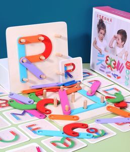 Jeu Montessori pour tout-petits de 3, 4 et 5 ans, garçons et filles, blocs de dessins animés, puzzle en colonne pour enfants - Product Image 2