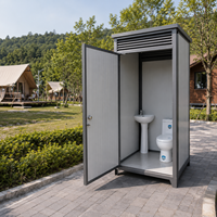 Toilettes préfabriquées modulaires portables de qualité commerciale, imperméables, pour un déploiement rapide et une infrastructure touristique durable