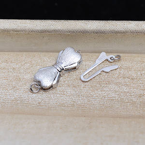 Collar de Plata S925 con Lazo, Pulsera, Cadena para Suéter, Accesorios de Joyería DIY, Hebilla de Inserción en Forma de V 5318 - Product Image 3