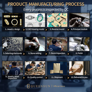 Collana Tennis Choker in Oro 10k 14k e Platino con Diamanti Sintetici - Gioiello con Catena a Stazione Completa con Zirconi Cubici Taglio Rotondo per Donna Regalo - Product Image 6