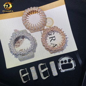 Accessoires de montre Iced Out Buss Down DW6900 GA2100 : Cadran, boîtier, lunette et boucle en argent 925 avec diamants Moissanite VVS D style Hip Hop - Product Image 5