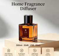 Diffuseur d'arômes automatique en verre de 500 ml pour la maison, diffuseur d'huiles essentielles, désodorisant de voiture, vente en gros