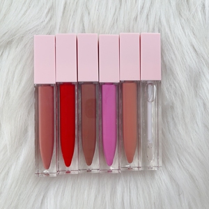 Vente en gros de brillant à lèvres hydratant végétalien nu brillant clair liquide rouge à lèvres marque privée grande <span class=keywords><strong>baguette</strong></span> brillant à lèvres - Product Image 3