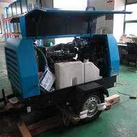 Compresseur à vis lubrifié à entraînement direct diesel avec roulement 145 Psi 459 Cfm portable pour l'exploitation minière