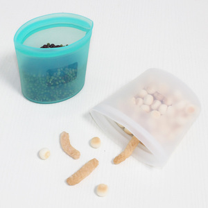 ถุงซิลิโคนพกพาสำหรับใส่อาหารเด็ก ขนาด 250 มล. ถุงเก็บขนม - Product Image 2