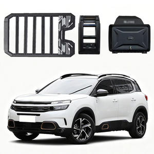 Panier <span class=keywords><strong>de</strong></span> <span class=keywords><strong>toit</strong></span> en alliage d'aluminium pour bagages, échelle latérale et boîte latérale pour Citroën C5 Aircross 2018-2026 - Product Image 1