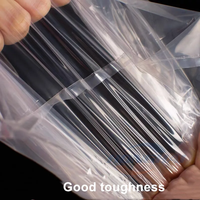 Sac en plastique de grande taille avec fond plat transparent, poche ouverte sur le dessus, housse anti-poussière imperméable, sacs d'emballage en PE pour matelas