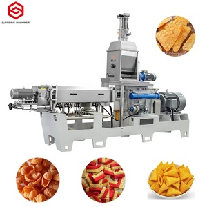 Línea automática de producción de aperitivos de acero inoxidable eléctrica/diésel/a gas con engranajes Snack Bugles Chips <span class=keywords><strong>Doritos</strong></span> - Product Image 6