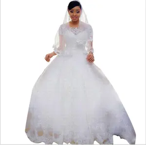 2021 свадебное платье с коротким рукавом, свадебное платье невесты, Кружевное белое бальное платье, свадебное платье
