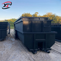 Conteneur à déchets de chantier à roulettes robuste de 10 à 40 yards avec acier renforcé