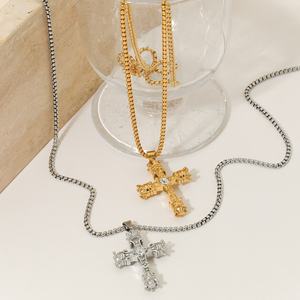 Collar de Acero Inoxidable Moderno con Colgante de Oro Sólido de 14K para Mujeres, Hombres y Niñas - Product Image 3