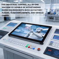 MeetNeng Panel PC Industrial Todo en Uno con Pantalla Táctil de 15.6/17/21.5 Pulgadas, Procesador Intel I3, en Stock