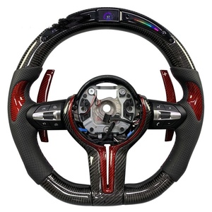 Volantes de Fibra de Carbono LED Personalizados para <span class=keywords><strong>BMW</strong></span> F30 F10 F15 F36 F20 F22 F25 F32 M3 M4 M5 X5 E46 <span class=keywords><strong>E60</strong></span> E70 E90 E91 E92 - Product Image 1