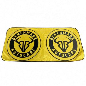 Custom Logo Universal Foldable Double Circle Car Windshield Sunshade - Product Image 5