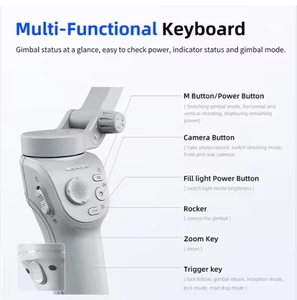 2025 M01 Handheld AI Inteligente <span class=keywords><strong>3</strong></span> para Axis Gimbal Estabilizador Anti-Shaking Live Streaming Tripé Rosto Celulares 360 Graus - Product Image 3