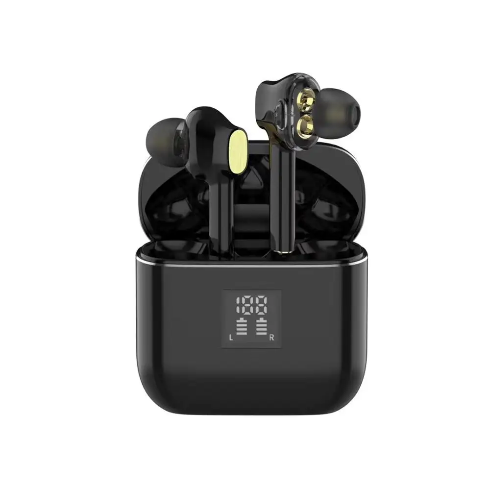 Separar Verdadeiros fones de Ouvido Sem Fio Fone de Ouvido Bluetooth Fones De Ouvido Estéreo de Fone De Ouvido Da Marca Do Esporte Da Forma 5.0 TWS