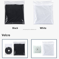 Kit de moustiquaire de fenêtre respirante anti-poussière, anti-pollen et anti-moustiques pour bureaux et salles de classe, avec bande de fixation à crochet haute résistance