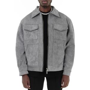 Chaqueta Cargo Personalizada de Estilo Vintage, de Poliéster/Algodón, Transpirable, Resistente al Viento, con Logotipo Frontal, para Fabricante de Chaquetas de Invierno - Product Image 1