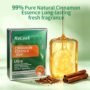 Jabón en Barra <span class=keywords><strong>de</strong></span> Aceite Esencial <span class=keywords><strong>de</strong></span> <span class=keywords><strong>Canela</strong></span> Natural Keleek al por Mayor, Jabón <span class=keywords><strong>Artesanal</strong></span> Blanqueador y Antiacné, Jabón Facial y Corporal 100g - Product Image 5