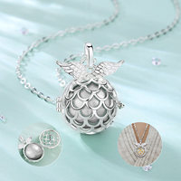 Merryshine Hot Musical Maternité Grossesse Carillon Ventre Bola Cage Pendentif Collier Harmony Bola Femmes Enceintes Opp Sac Zircon 8mm