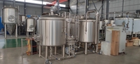Équipement de brassage compact en acier inoxydable SUS304, ensemble de fermentoirs et de chaudières de 500L, 1000L, 2000L