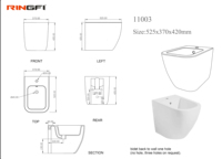 WC rond carré, bidet, carrelage en pierre, toilette, cuvette de toilette, commode, bidet portable, support de bidet, cuvette de toilette murale colorée, cuvette de toilette sanitaire