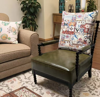 Fauteuil d'appoint en velours rouge, style nordique, avec cadre perlé, chaise longue de loisirs rembourrée, canapé individuel pour salon