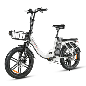 Bicicleta plegable eléctrica de aleación de magnesio de 20 pulgadas, ecológica, con asistencia eléctrica, 7 velocidades, modelo CY20 Pro, nueva actualización, en stock en la UE. - Product Image 1