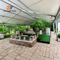Tente d'événement à grande portée avec structure en aluminium, couverture en PVC imperméable, pour exposition en plein air, festival de musique, concert, scène de performance