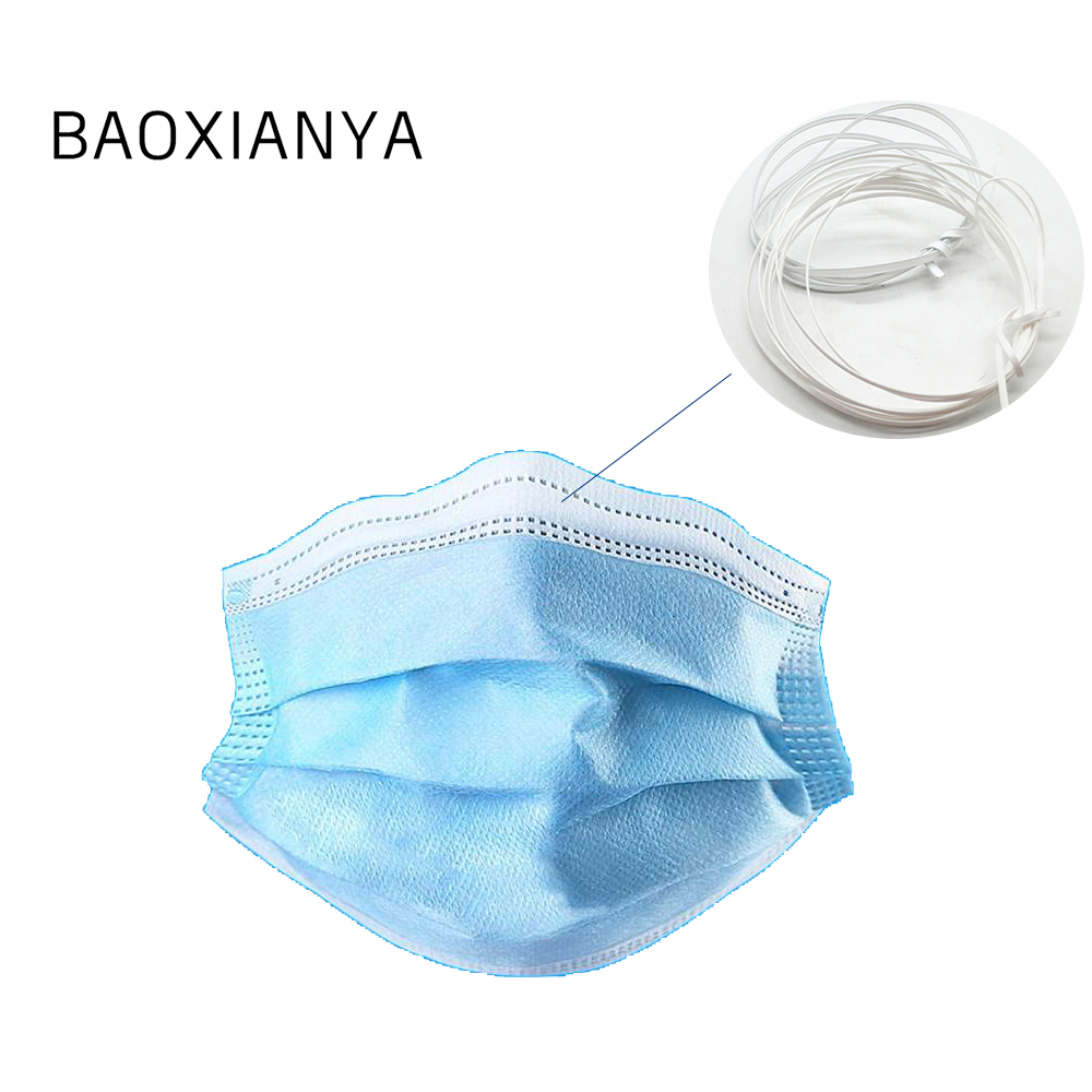 factory wholesale price metal nose bridge strips double twin core all plastic nose wire   bar 5mm