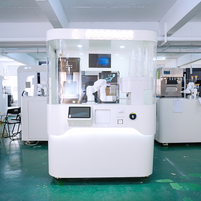 Automatic 6Dof Cobot Robotic Barista Coffee Robot Coffee Maker with 1503x1403x2023mm Dimensions and 650kg Weight