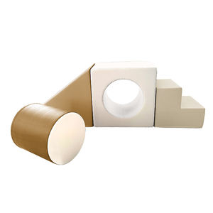 Bloques de escalada de espuma para interiores para niños pequeños: con túnel-4 bloques de espuma, escalador suave para gimnasio con tobogán y escalera - Product Image 2