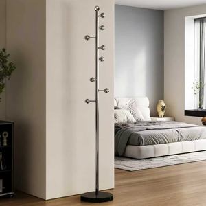 Perchero de pie de lujo ligero para dormitorio y uso doméstico, nuevo perchero de almacenamiento simple de acero inoxidable - Product Image 3