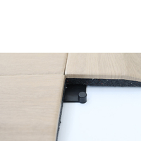 Geruchsneutrale Gummi-Bodenplatten mit Holzmaserung-Design PVC-Fitnessmatten für Training und Fitness