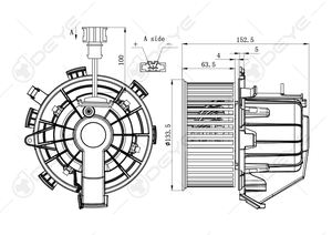 OE # 6441.<span class=keywords><strong>AJ</strong></span> automobile AC climatiseur et chauffage ventilateur ventilateur moteur assemblage 12v DC pour CITROEN C5 Auto pièces de climatisation - Product Image 6