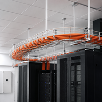 LINSHENG Aluminium Cable Tray 300x100x1.5mm Tipe Tangga Ringan untuk Bangunan Bertingkat Tinggi Saluran Vertikal