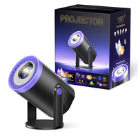 Projecteur LCD HY300pro+ 4K Ready OTA Update Android14, 200 lumens ANSI réels, home cinéma