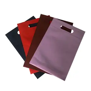 Free Sample! Printing non woven gift shopping bag die cut bags non woven plain tote die cut non woven bag