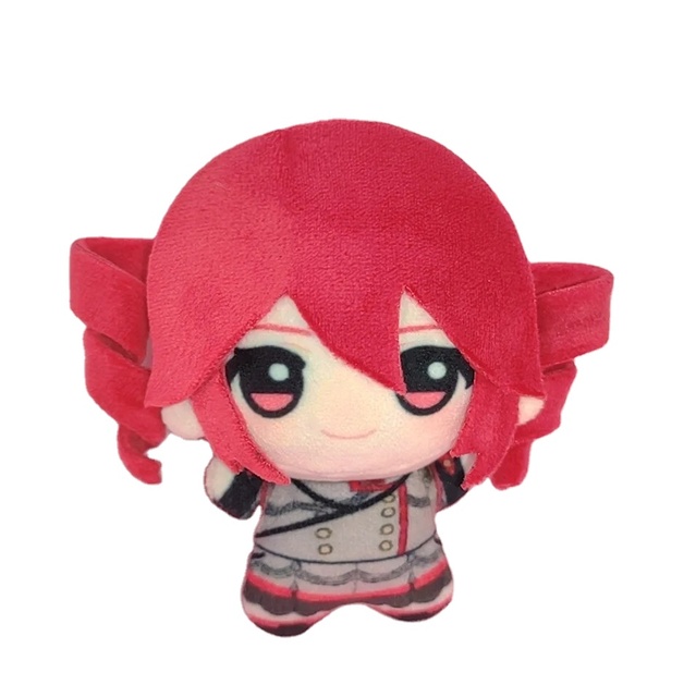 10cm Kasane Teto Plush Toy Pendant Keychain, Cartoon Anime Adachi Rei Doll, Cute Bag Accessory, PP Cotton Filled, Printed Design