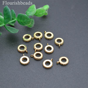 Accessoire <span class=keywords><strong>de</strong></span> fabrication <span class=keywords><strong>de</strong></span> bijoux DIY, <span class=keywords><strong>perles</strong></span> d'espacement rondes à grand trou plaquées or pour breloques et pendentifs - Product Image 5