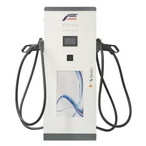 High Level CCS1 CCS2 Dual Gun 30KW 40KW 50KW 60KW Floor-mounted DC EV Charging Station For Commercial Use OCPP APP Control