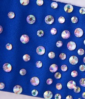 Ensemble d'entraînement de cheerleading personnalisé avec strass et imprimé léopard pour filles, uniforme d'entraînement de cheerleading avec haut et short de sport