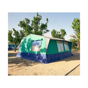 Tende <span class=keywords><strong>Bungalow</strong></span> di Lusso <span class=keywords><strong>in</strong></span> Tela con Struttura <span class=keywords><strong>in</strong></span> Acciaio Impermeabile per Quattro Stagioni, con Due Camere da Letto - Product Image 1