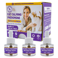Recharge de diffuseur électrique OEM pour animaux de compagnie : Phéromone apaisante pour chiens et chats, soulagement du stress et soutien au confort, marque privée