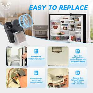 Moteur de ventilateur d'évaporateur de <span class=keywords><strong>réfrigérateur</strong></span> congélateur W10128551 220V pour <span class=keywords><strong>Amana</strong></span> Crosley Maytag KitchenAid - Product Image 6